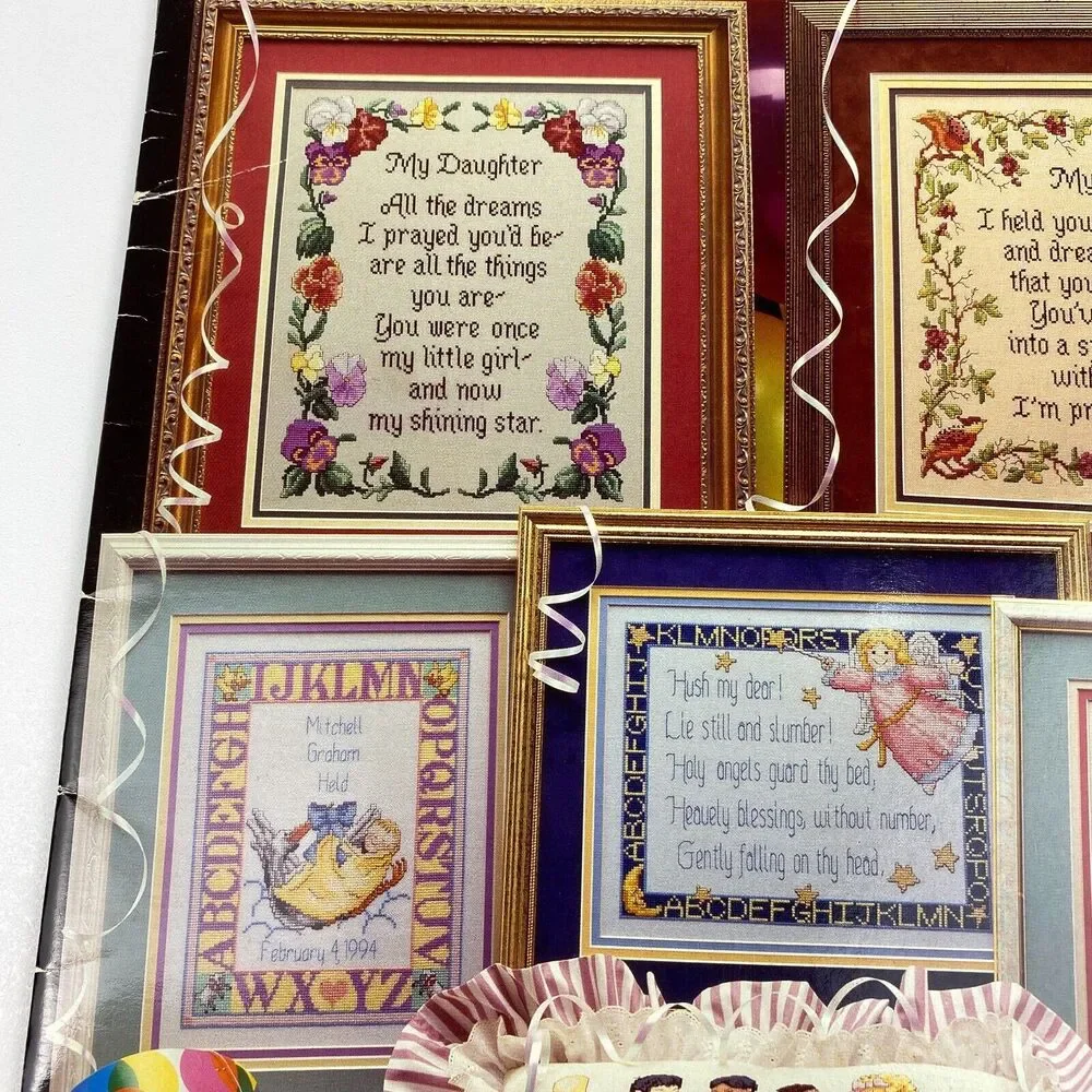 Cross My Heart 96 Celebrate Children Cross Stitch Leaflet VTG 1994 Sampler
